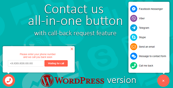 Download Free Contact us v1.0.3 – All-in-one button with callback request