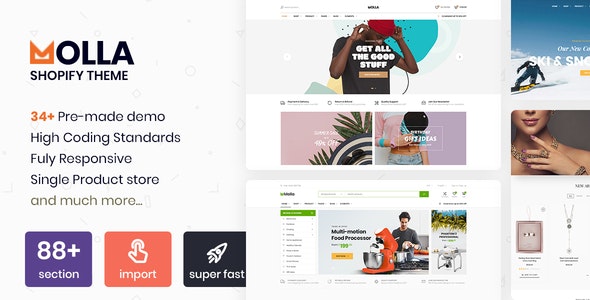MOLLA V1.7.4 – MULTIPURPOSE RESPONSIVE SHOPIFY THEME – RTL SUPPORT