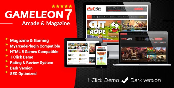 GAMELEON V7.4 – WORDPRESS MAGAZINE & ARCADE THEME