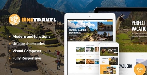 UniTravel v1.2.8 – Travel Agency & Tourism Bureau WordPress Theme