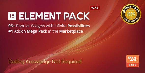 Download Free Element Pack v2.4.0 – Addon for Elementor Page Builder