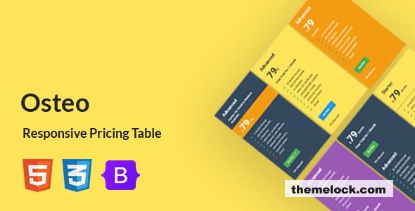 Osteo – Responsive Pricing Table