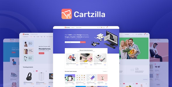 Cartzilla v1.0.23 – Digital Marketplace & Grocery Store WordPress Theme