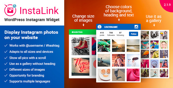 Download Free Instagram Widget v2.1.9 – Instagram for WordPress