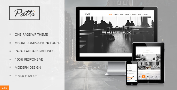 Download Free Patti v2.9.7 – Parallax One Page WordPress Theme