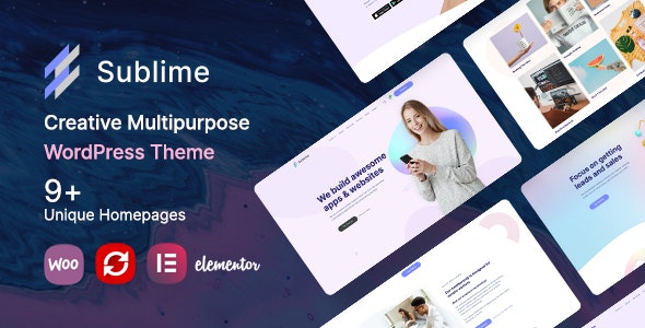 SUBLIME V1.0 – CREATIVE MULTIPURPOSE WORDPRESS THEME