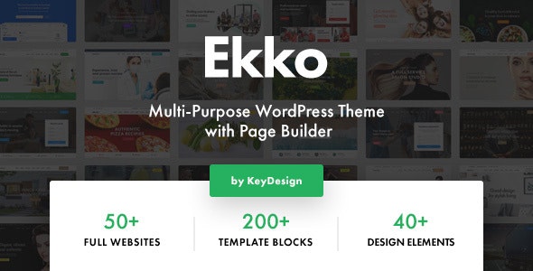 Ekko v3.8 – Multi-Purpose WordPress Theme with Page Builder