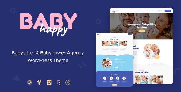 Happy Baby v1.2.5 – Nanny & Babysitting Services WordPress Theme