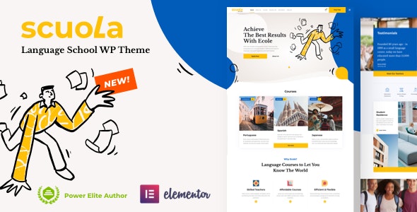 SCUOLA V5.0 – LANGUAGE SCHOOL WORDPRESS ELEMENTOR