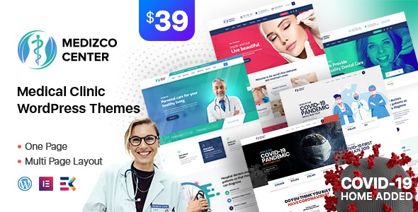 MEDIZCO V2.8 – MEDICAL HEALTH & DENTAL CARE CLINIC WORDPRESS THEME