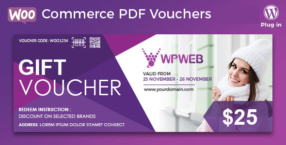 Download Free WooCommerce PDF Vouchers v3.5.4 – WordPress Plugin