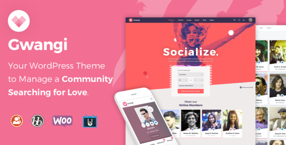 Download Free Gwangi v1.0.4 – Dating & Matchmaking Community Theme