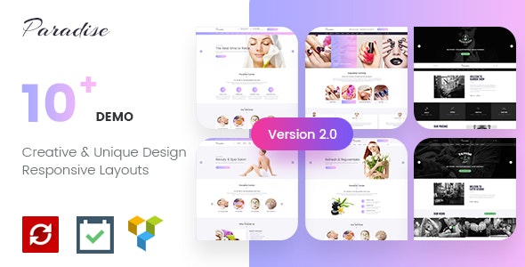 [Free Download] Paradise v2.0.5 – Multipurpose Spa & Beauty WordPress Theme
