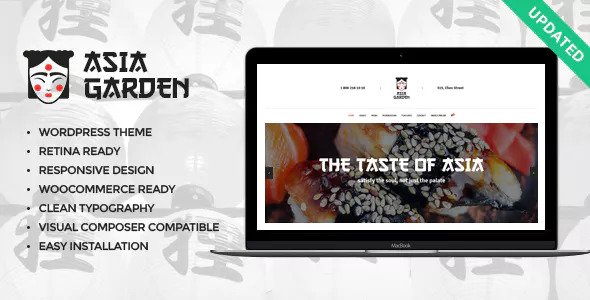 Asia Garden v1.2.5 – Asian Food Restaurant WordPress Theme