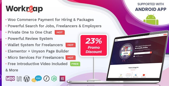 Download Free Workreap v1.1.5 – Freelance Marketplace WordPress Theme