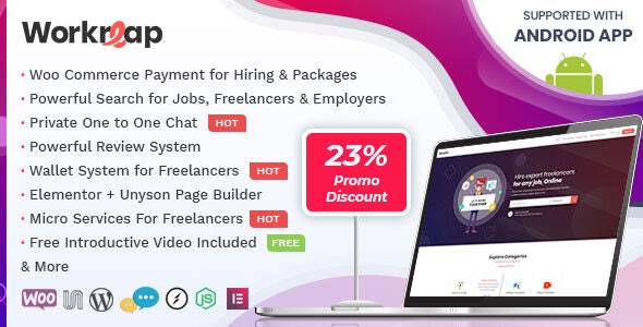 Workreap v2.6.6 – Freelance Marketplace WordPress Theme