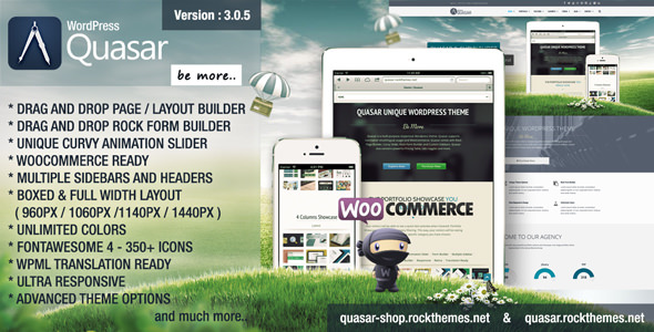 Download Free Quasar v3.0.5 – WordPress Theme with Animation Builder