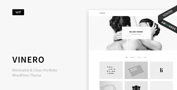 Download Free Vinero v2.2 – Very Clean and Minimal Portfolio Theme