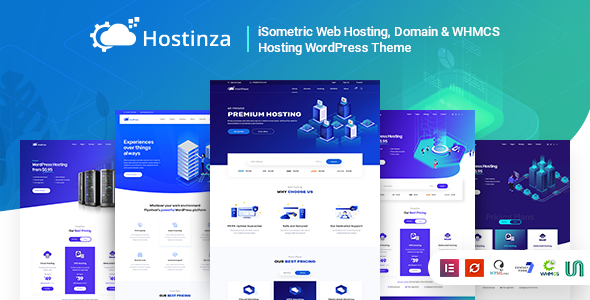 HOSTINZA V2.9.2 – ISOMETRIC DOMAIN & WHMCS WEB HOSTING WORDPRESS THEME