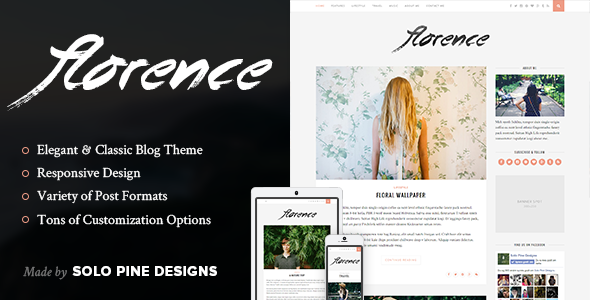 Download Free Florence v1.3 – A Responsive WordPress Blog Theme