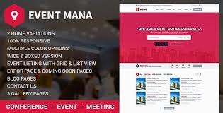 EventMana v1.9.2 – Event Management WordPress Theme