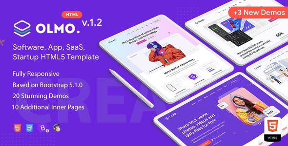 OLMO V1.2 – SOFTWARE & SAAS HTML5 TEMPLATE