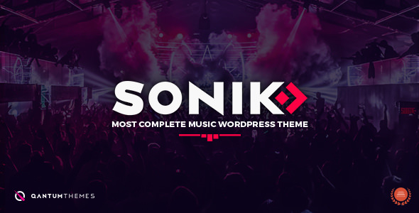 Download Free SONIK v1.7.2 – Responsive Music WordPress Theme for Bands