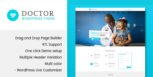 Download Free Doctor v1.3 – Medical and Health WordPress Theme