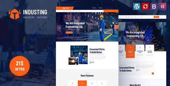 INDUSTING V1.0 – FACTORY & BUSINESS WORDPRESS THEME