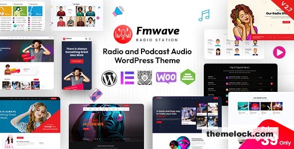 Fmwave v2.9.2 – Radio Station WordPress Theme + RTL