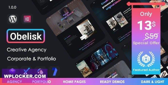 Obelisk v1.7.6 – Agency Portfolio & Creative WordPress Theme