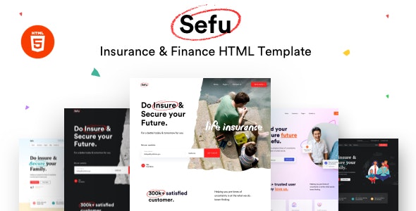 SEFU V1.0 – INSURANCE & FINANCE HTML TEMPLATE