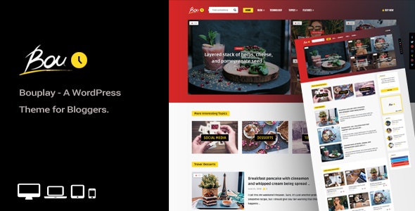 BOUPLAY WP V2.5 – A WORDPRESS THEME FOR BLOGGERS