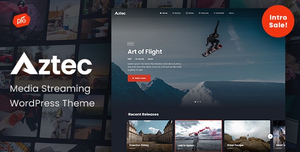 AZTEC V1.1 – VIDEO STREAMING & MEMBERSHIP THEME