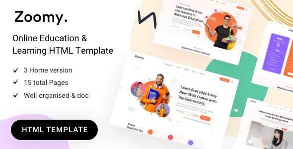 ZOOMY V1.0 – EDUCATION HTML TEMPLATE