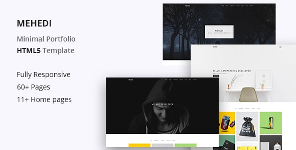 MEHEDI V1.0 – MINIMAL PORTFOLIO TEMPLATE