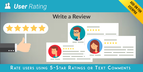 Download Free User Rating Review Add on for UserPro v3.8.2