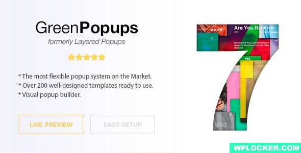 [Download] Green Popups (formerly Layered Popups) v7.03 – Standalone Popup Script