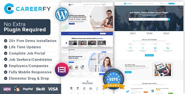 Careerfy v9.3.2 – Job Board WordPress Theme