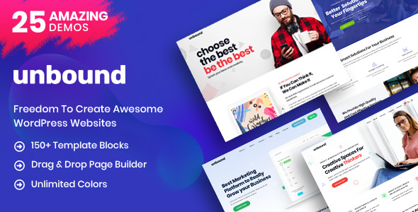 Download Free Unbound v1.1.4 – Business Agency Multipurpose Theme