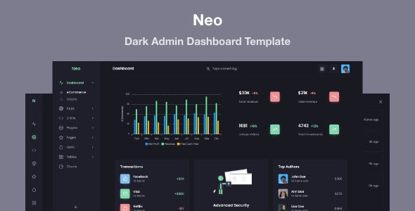 NEO V1.0 – RESPONSIVE ADMIN DASHBOARD TEMPLATE