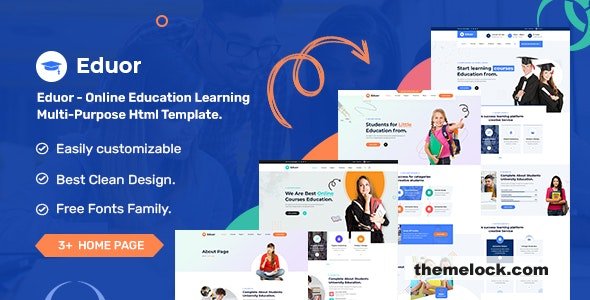 Eduor – Online Education Learning Multi-Purpose HTML Template