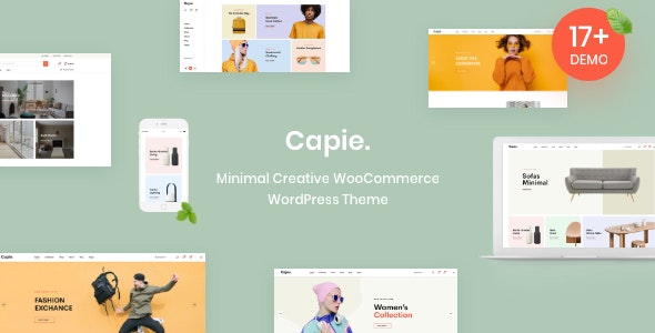 Capie v1.0.31 – Minimal Creative WooCommerce WordPress Theme