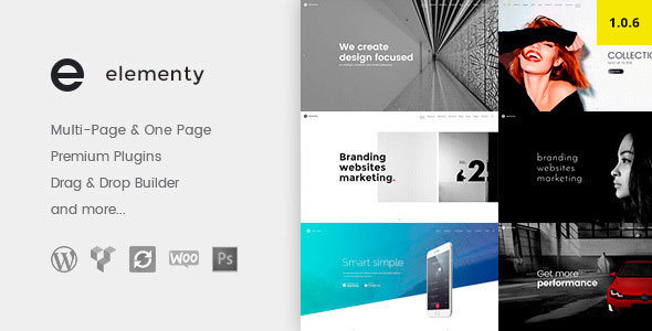 Download Free Elementy v1.0.6 – Multipurpose One & Multi Page WordPress Theme