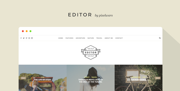 [Download] Editor v1.5.6 – A WordPress Theme for Bloggers