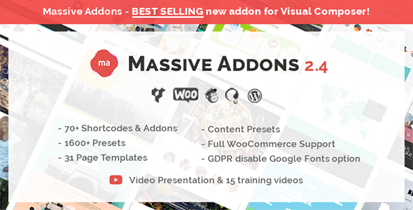 Download Free Massive Addons for Visual Composer v2.4.3