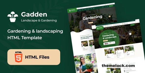 Gadden – Garden & Landscaping HTML Template