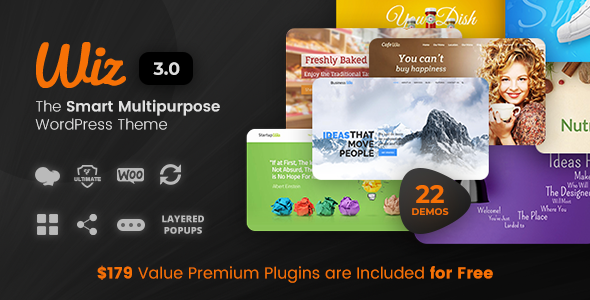 Download Free Wiz v3.0.4 – The Smart Multi-Purpose WordPress Theme