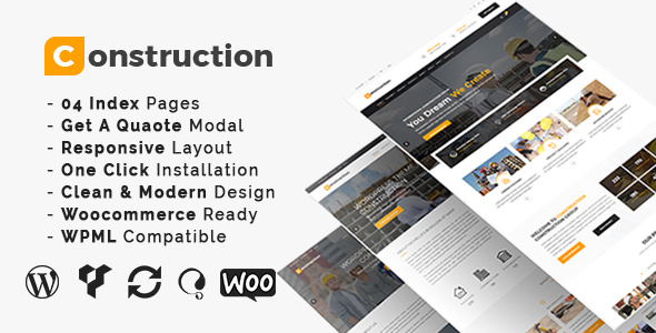 Download Free Construction v3.2 – Construction And Building Business Theme