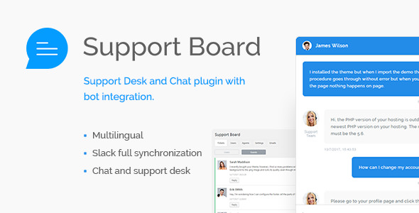 Download Free Support Board v1.2.6 – Chat And Help Desk